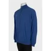 Men's cashmere jumper with zip