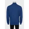 Men's cashmere jumper with zip