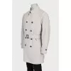 Men's cloak with belt