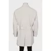 Men's cloak with belt