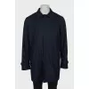 Men's coat made of wool and silk