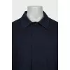 Men's coat made of wool and silk