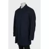 Men's coat made of wool and silk