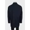 Men's coat made of wool and silk