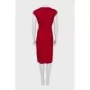 Red dress with side zipper