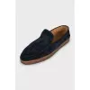 Men's suede slip-ons