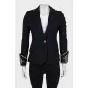 Jacket with ornament on cuffs