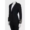 Jacket with ornament on cuffs