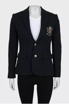 Jacket with signature embroidery