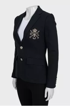 Jacket with signature embroidery