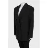Black double-breasted jacket