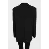 Black double-breasted jacket
