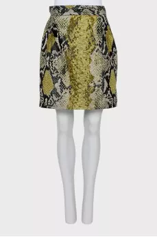 Snake print skirt