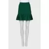 Green pleated skirt