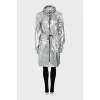 Silvery fitted coat