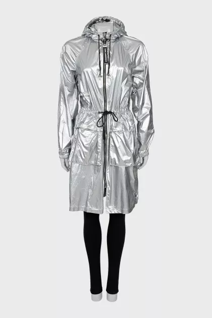 Silvery fitted coat
