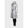 Silvery fitted coat