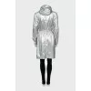 Silvery fitted coat