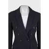 Jacket with button fastening
