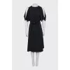 Off the shoulder button up dress