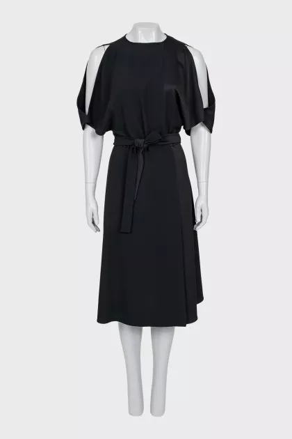 Off the shoulder button up dress