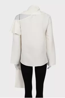 White one shoulder blouse