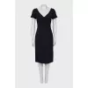 Short sleeve black dress