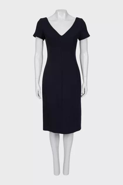 Short sleeve black dress
