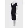 Short sleeve black dress