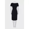 Short sleeve black dress