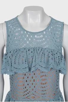 Lace dress with lining