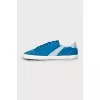 Men's blue suede sneakers