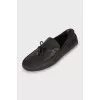 Men's brown leather loafers