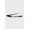 Patent leather ballet flats with pointed toe