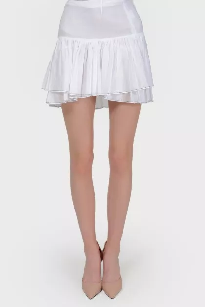White Mini-skirt with tag