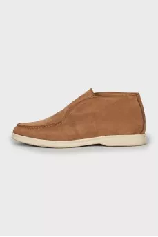 Brown suede shoes