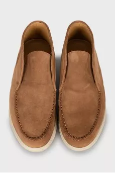 Brown suede shoes