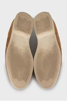 Brown suede shoes