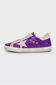 Purple Super-star sneakers