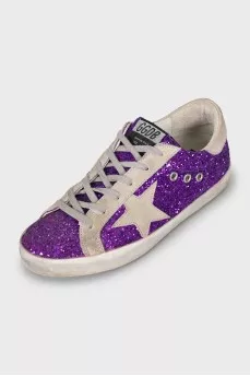Purple Super-star sneakers