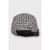Black and white cap with signature monogram