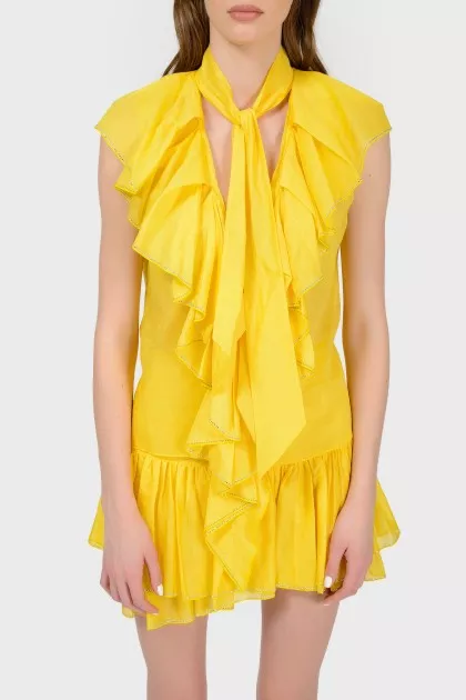 Blouse with strokes with tag