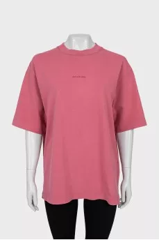 Pink oversized t-shirt