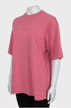 Pink oversized t-shirt