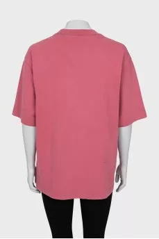 Pink oversized t-shirt