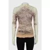 Transparent long sleeve with print