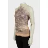 Transparent long sleeve with print