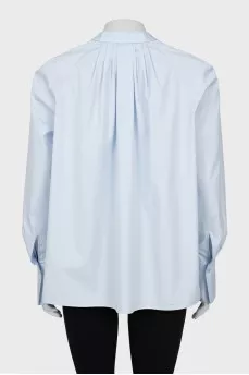 Loose fit blouse with ties