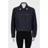 Denim jacket decorated with beads