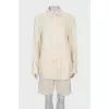 Linen and silk shorts suit